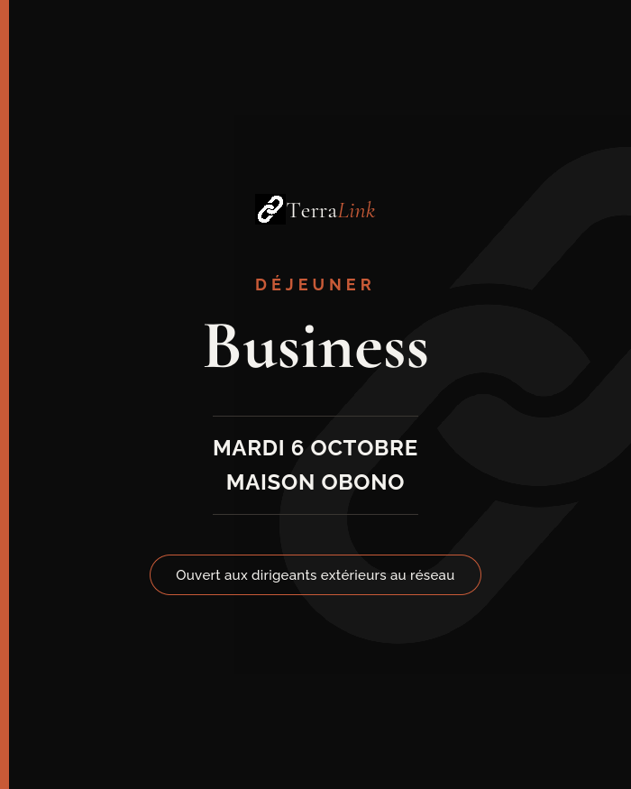 Déjeuner Business TerraLink — Mardi 6 octobre